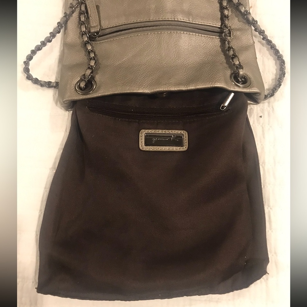 Vintage Yaumi K vegan leather crossbody handbag with crystals - Picture 14 of 14